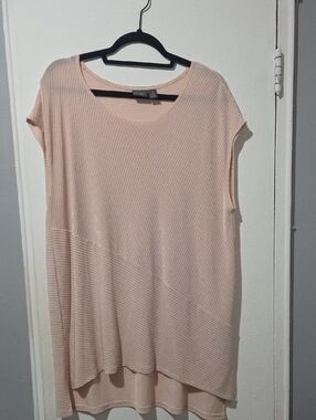 Light Blush Asymmetrical Tunic Top